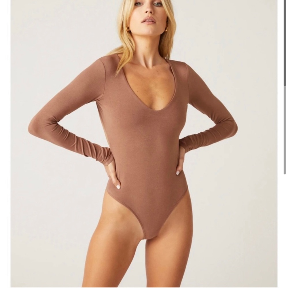 Clyque Lily Bodysuit in mocha